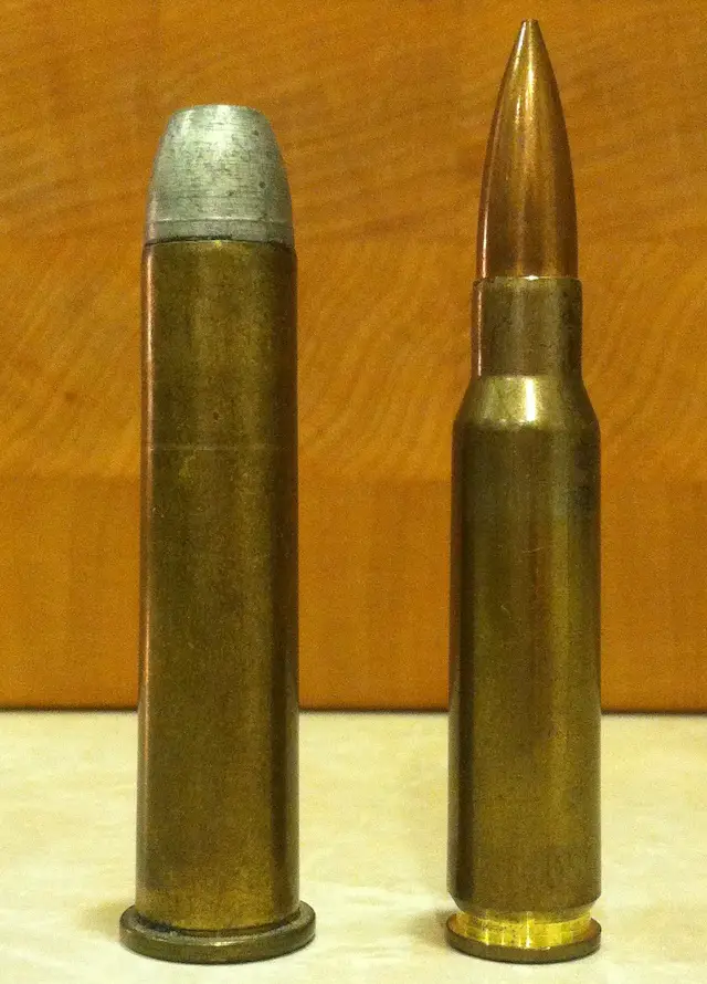 Why are black powder bullets gray and grainy looking and not brass