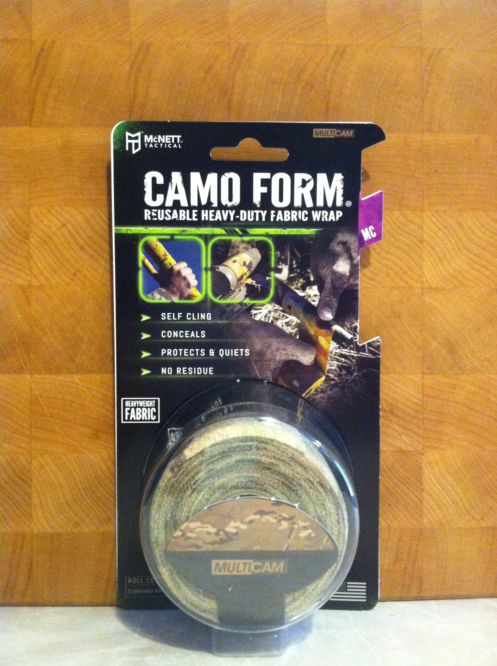 McNett Tactical Camo Form MULTICAM Fabric Wrap - Reusable, Self-Adhesive For Guns & Gear