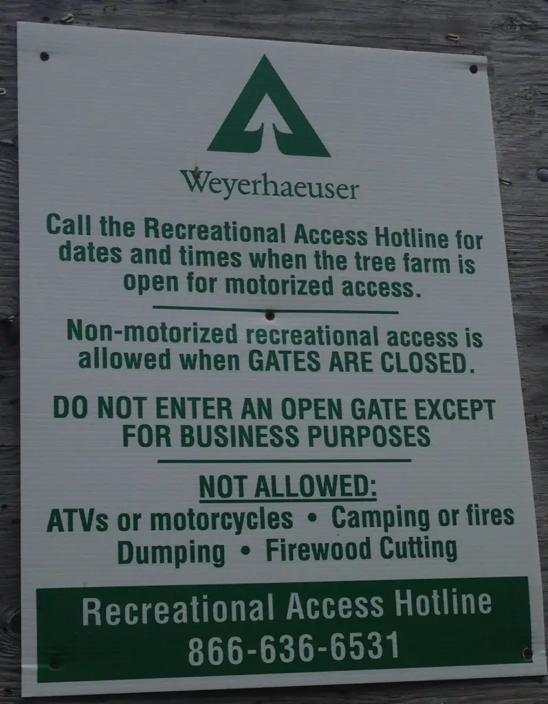 Weyerhaeuser Access Permits Big Game Hunting Blog