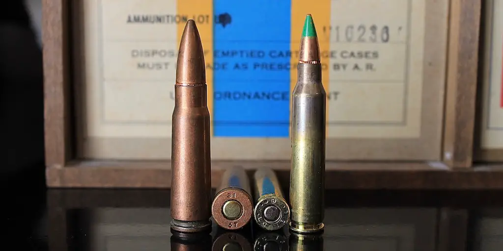 photo of 223/5.56 vs 7.62x39mm diameter