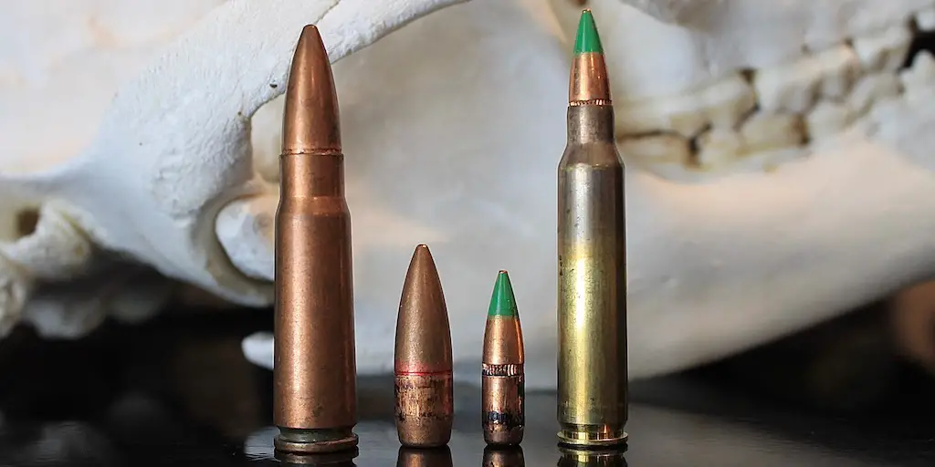 photo of 223/5.56 vs 7.62x39mm w bullets