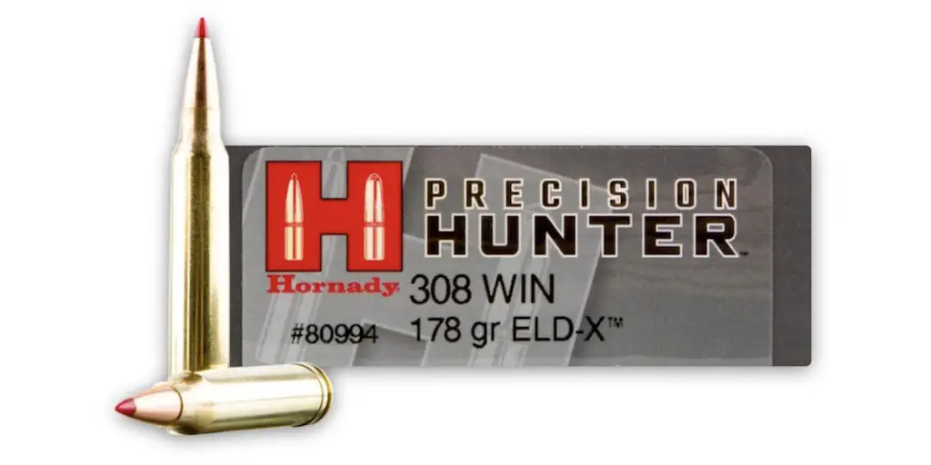 picture of Best 308 Ammo For Hunting Deer, Elk, Hogs, & Other Game hornady precision