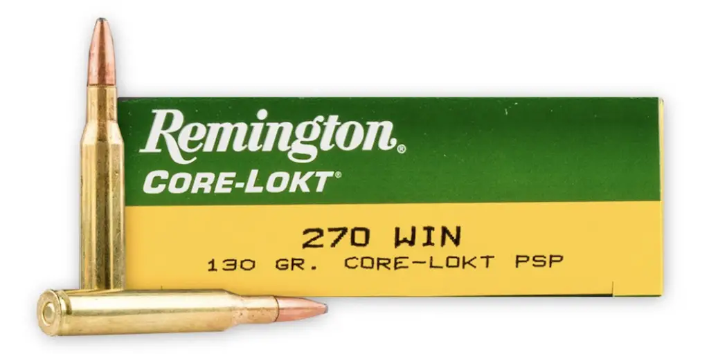 picture of best 270 ammo for deer and elk remington core lokt