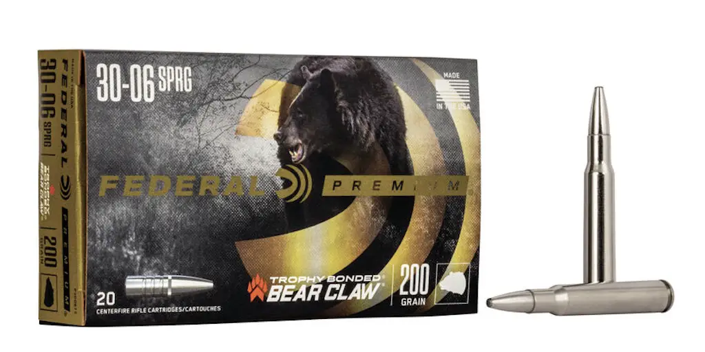 picture of best 30-06 ammo for hunting elk deer hogs bear bear claw