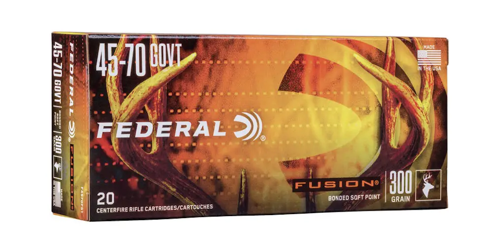 Best .45-70 Ammo For Hunting Deer, Bear, Moose, & Other Big Game federal fusion
