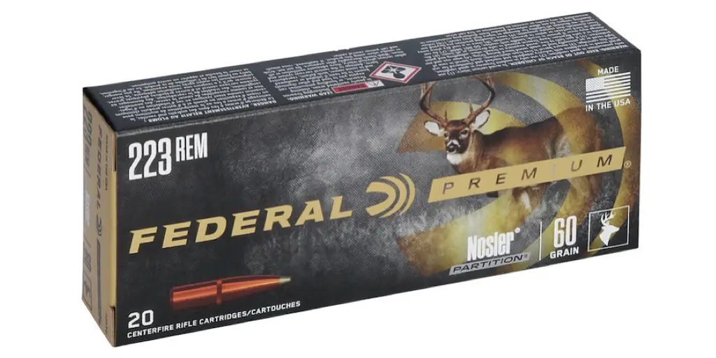 picture of best 223 ammo for deer hunting partition