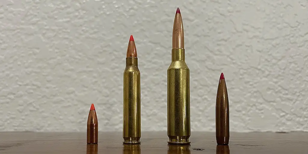 picture of 223 vs 6.5 creedmoor bullets
