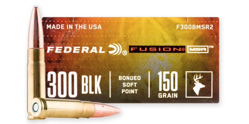 best 300 blackout hunting ammo federal fusion msr