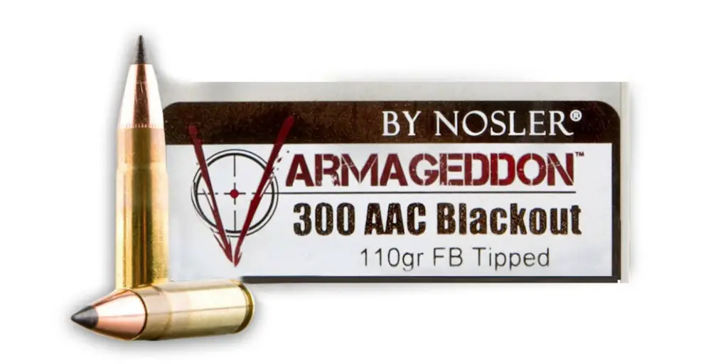 best 300 blackout hunting ammo nosler varmageddon