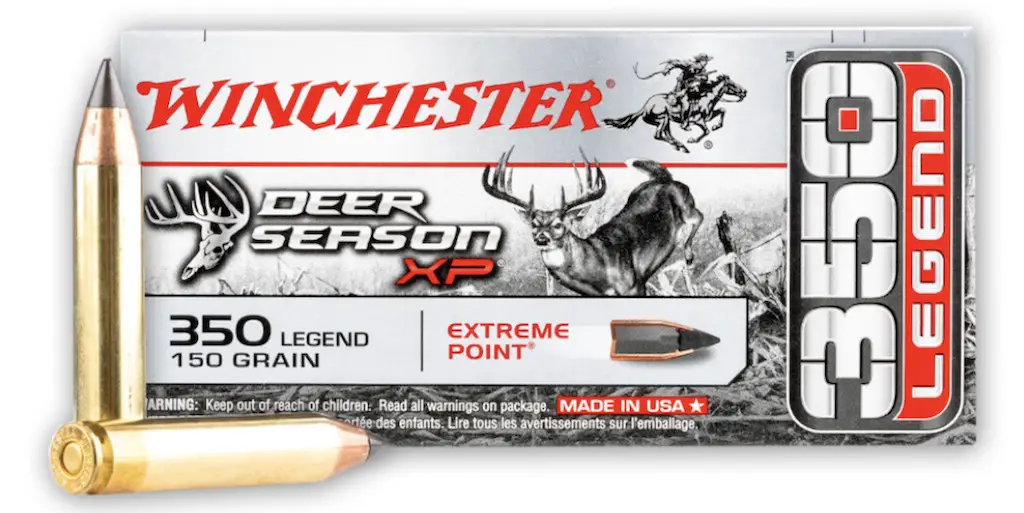 picture of best 350 legend ammo for hunting deer season
