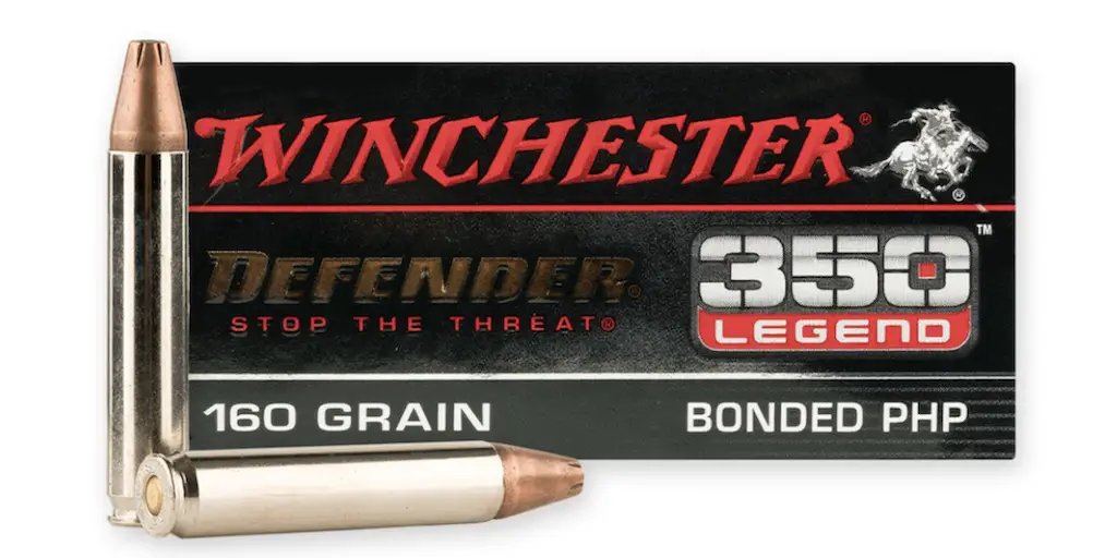 picture of best 350 legend ammo for hunting defender