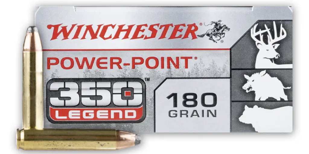 picture of best 350 legend ammo for hunting power point