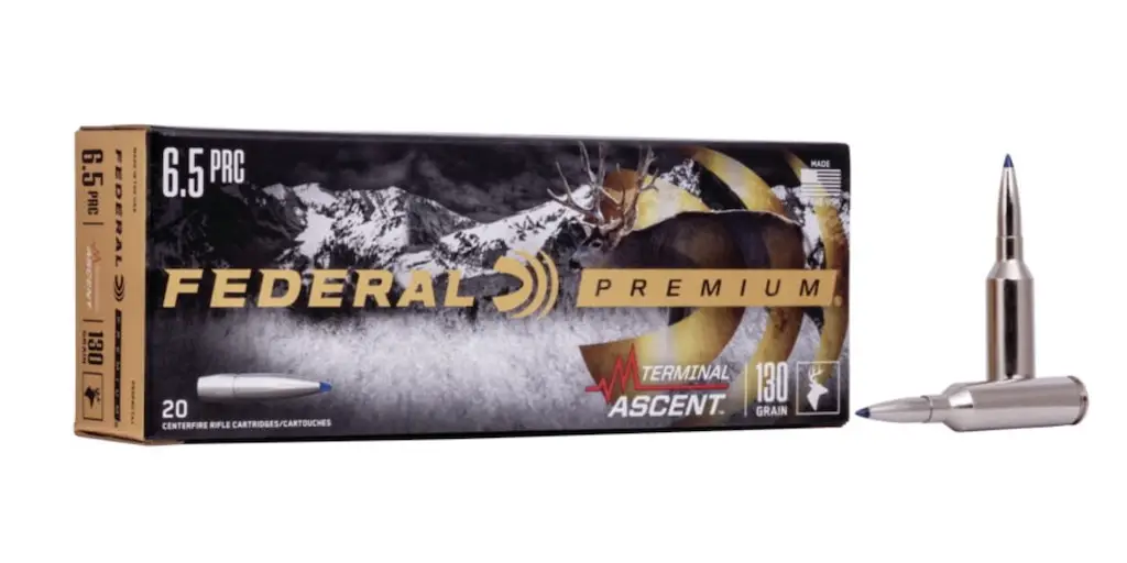 picture of best 6.5 prc ammo for hunting terminal ascent
