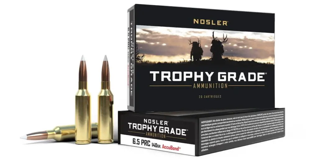picture of best 6.5 prc ammo for hunting trophy grade