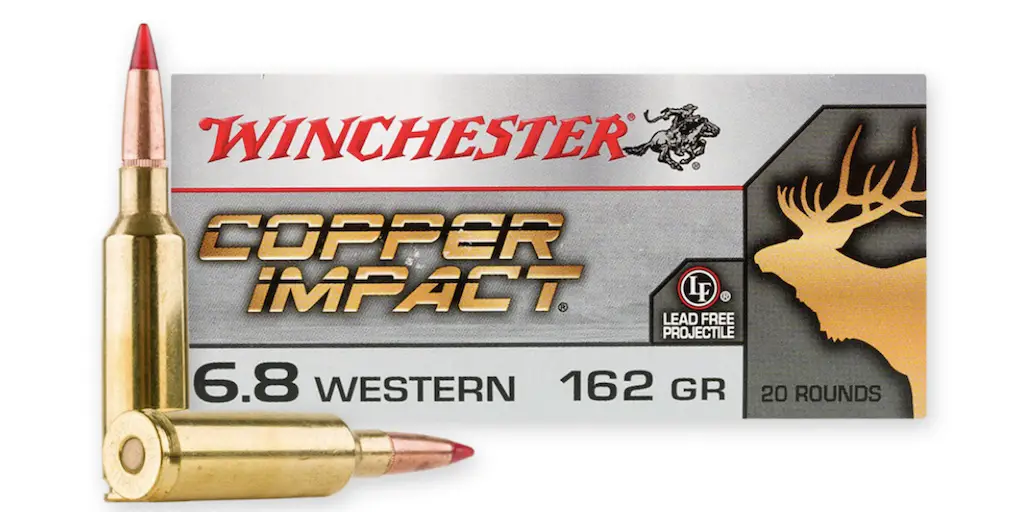 picture of best 6.8 western ammo for hunting copper