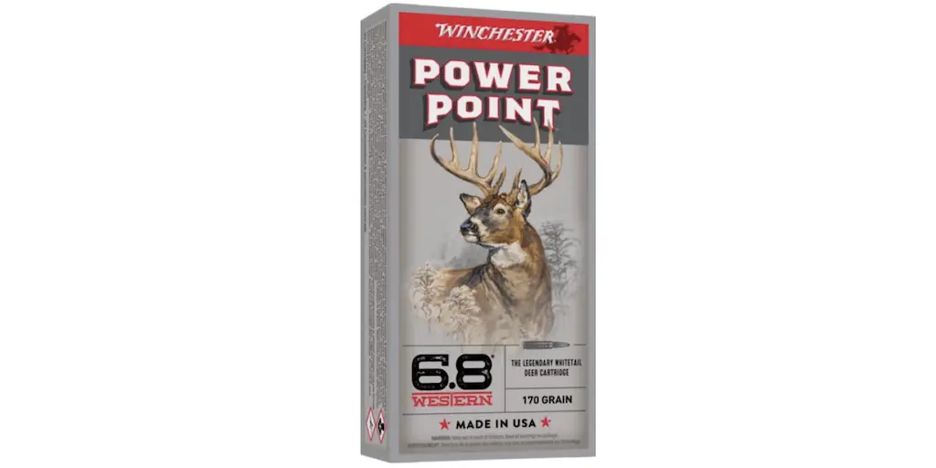 picture of best 6.8 western ammo for hunting power point
