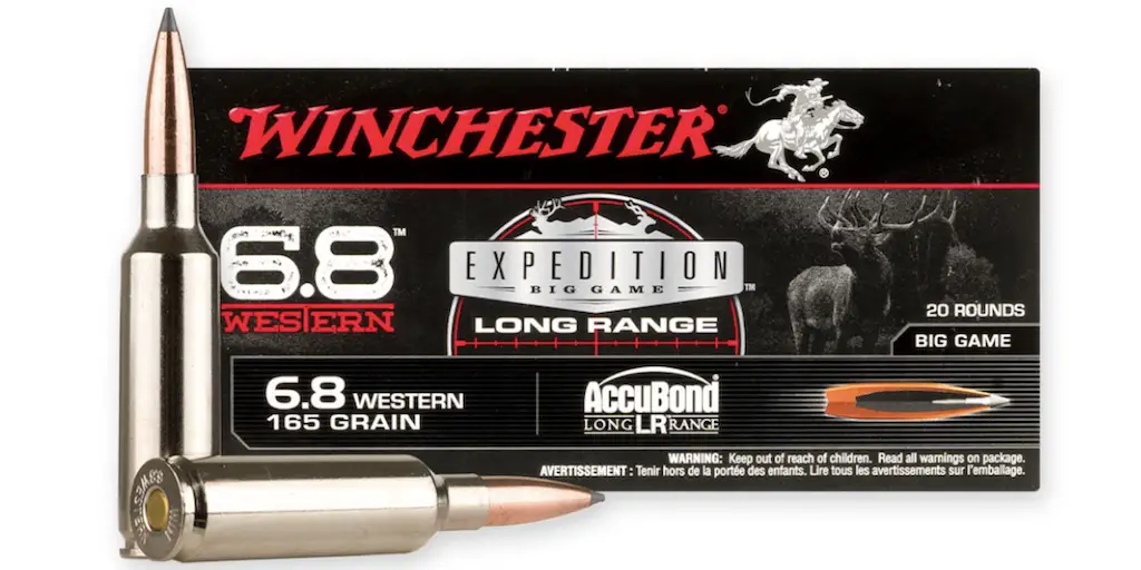 picture of best 6.8 western ammo for hunting winchester ablr