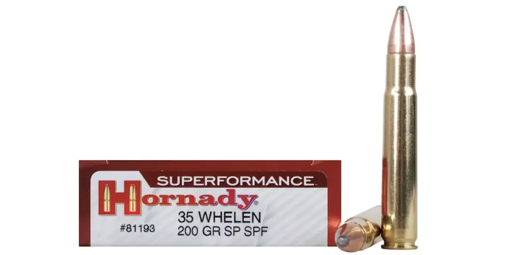 picture of best 35 whelen ammo for hunting hornady