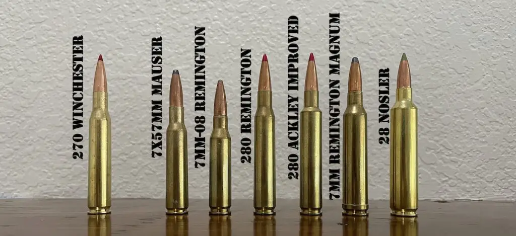 picture of 270 caliber vs 7mm cartridges
