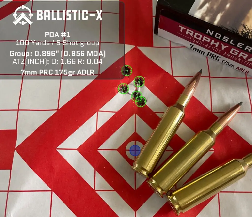 picture of 7mm prc ammo nosler accuracy