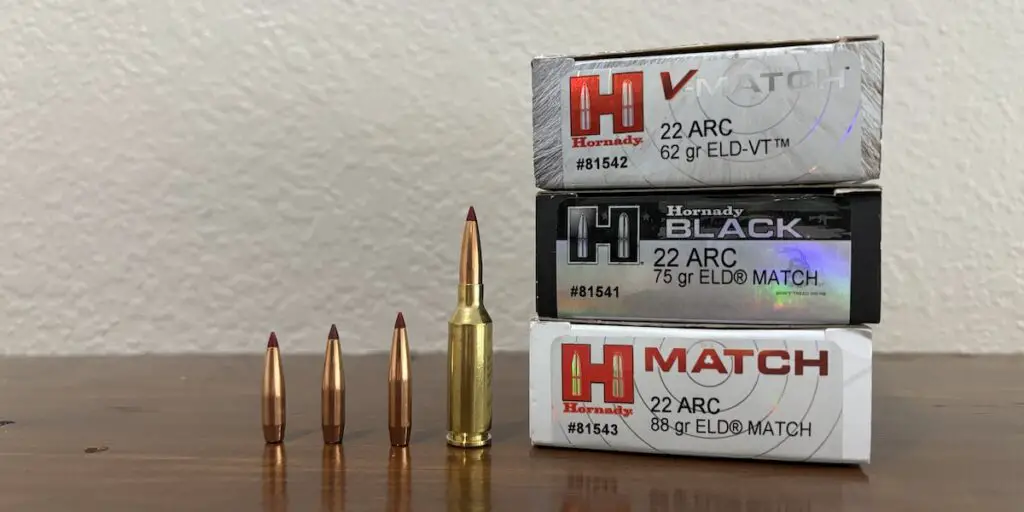 picture of 22 arc vs 223 ammo