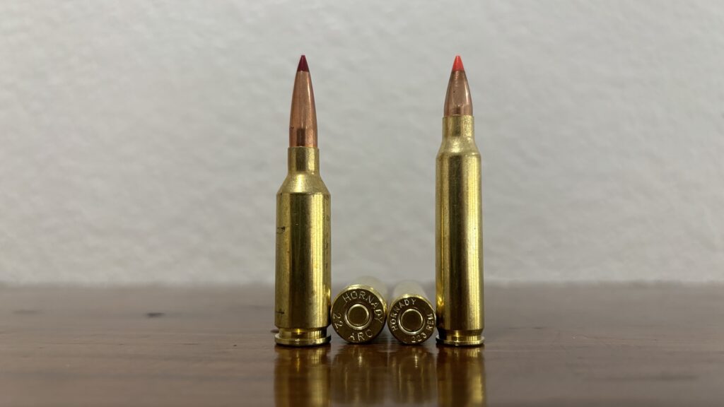 picture of 22 arc vs 223 diameter