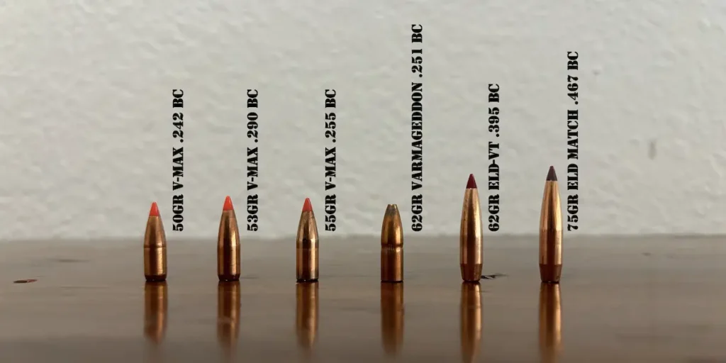 picture of 22-250 bullets