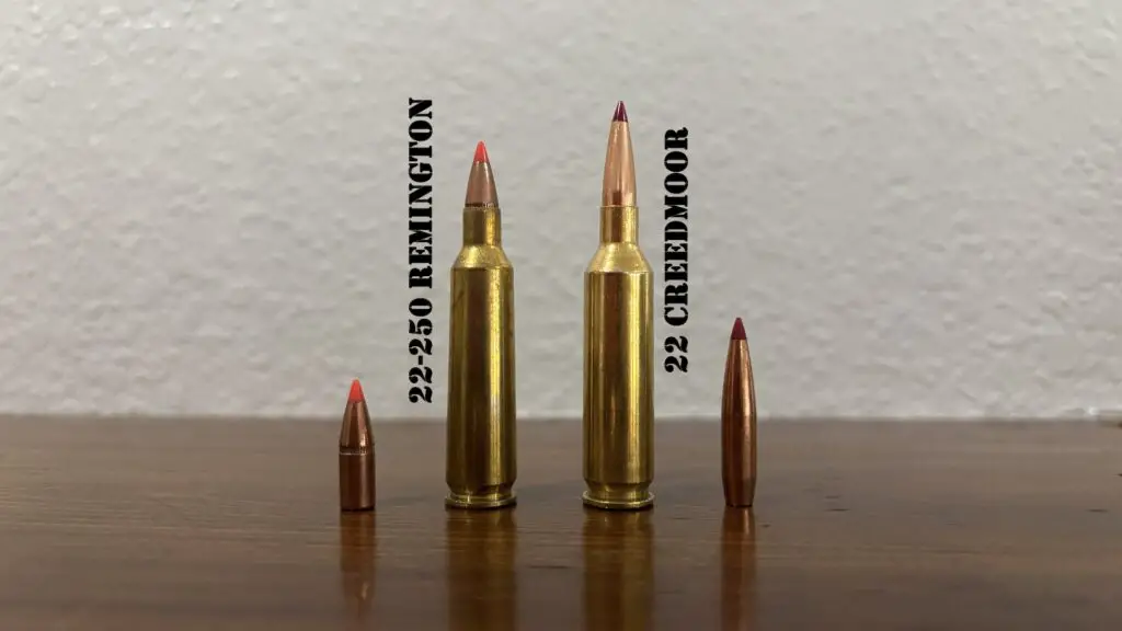 picture of 22-250 vs 22 creedmoor bullets